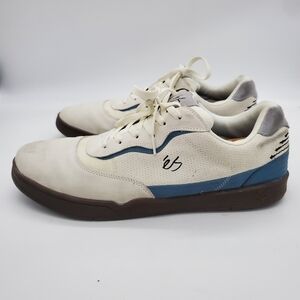 Es Eos Melange Skateboard Shoes Men Size 14 Beige Grey White